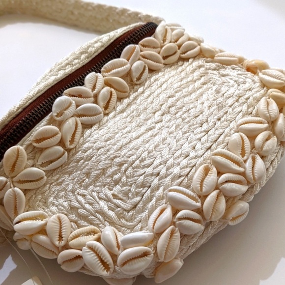 HTF Anthropologie Seashells Embellished Jules Convertible Bag - Picture 8 of 8